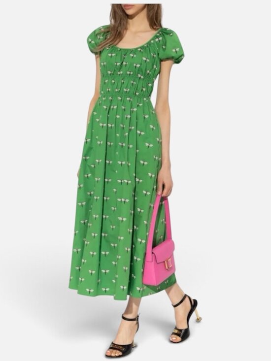 kate spade Dresses & Skirts - Kate Spade Dragonfly Riviera Midi Dress in Green